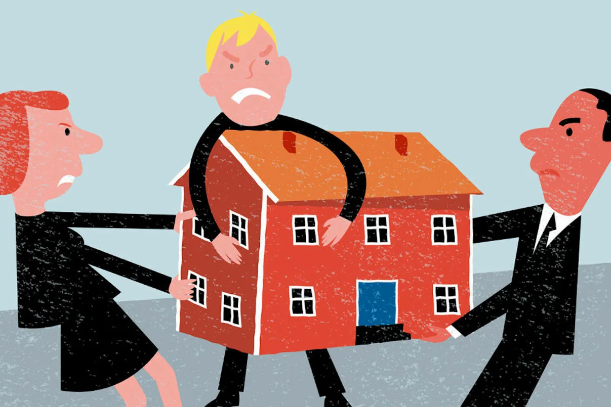 Division y administracion judicial bienes peru